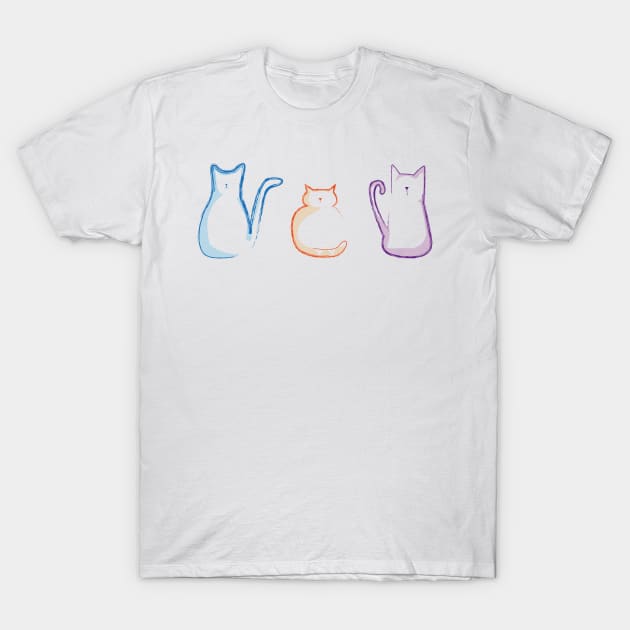 Colorful Friends T-Shirt by Bunlinked